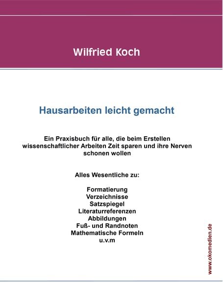 Produktbild: Hausarbeiten leicht gemacht