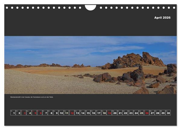 Produktbild: Teneriffa im Panorama (Wandkalender 2026 DIN A4 quer), CALVENDO Monatskalender