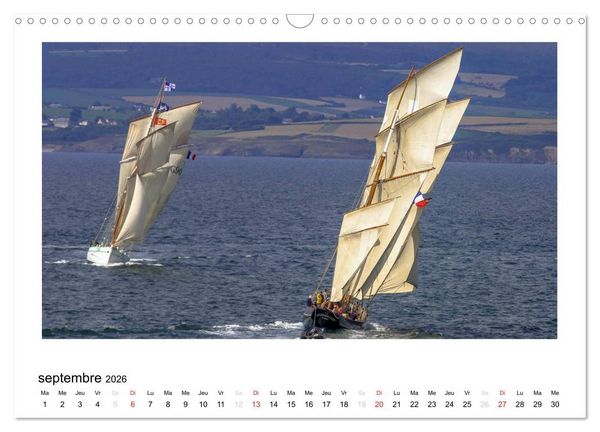 Produktbild: Toutes voiles dehors (Calendrier mural 2026 DIN A3 vertical), CALVENDO calendrier mensuel