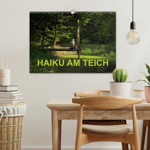 Produktbild: HAIKU AM TEICH (Wandkalender 2026 DIN A3 quer), CALVENDO Monatskalender
