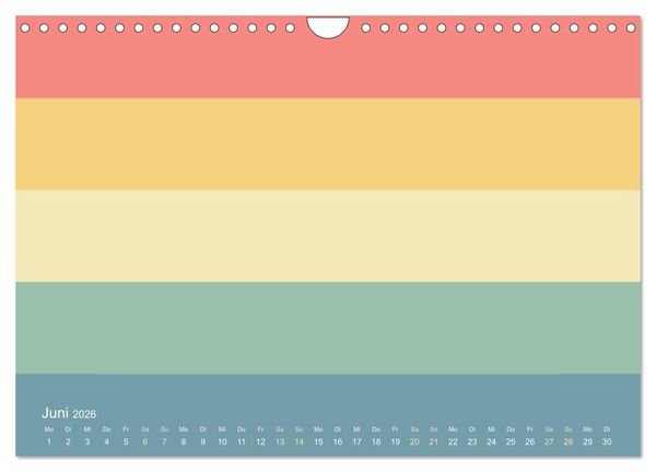 Produktbild: 70er Jahre Bastelkalender - DIY Kreativ-Kalender zum Selbstgestalten (Wandkalender 2026 DIN A4 quer), CALVENDO Monatskalender