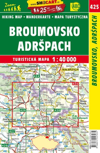 Produktbild: Wanderkarte Tschechien Broumovsko, Adrspach 1 : 40 000