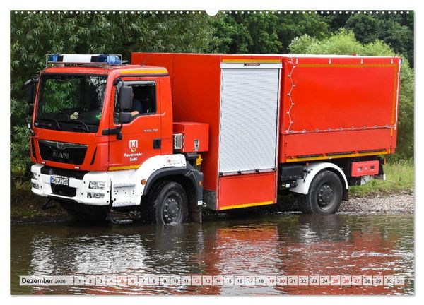 Produktbild: Feuerwehrfahrzeuge (Wandkalender 2026 DIN A2 quer), CALVENDO Monatskalender