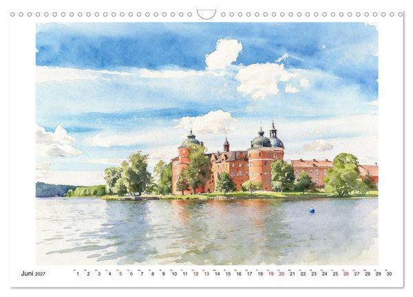 Produktbild: Schweden - Weites Land (Wandkalender 2027 DIN A3 quer), CALVENDO Monatskalender
