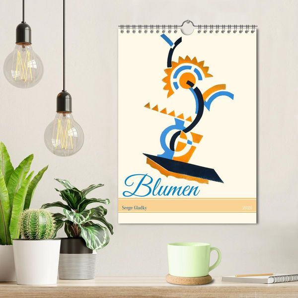 Produktbild: Serge Gladky - Blumen (Wandkalender 2026 DIN A4 hoch), CALVENDO Monatskalender