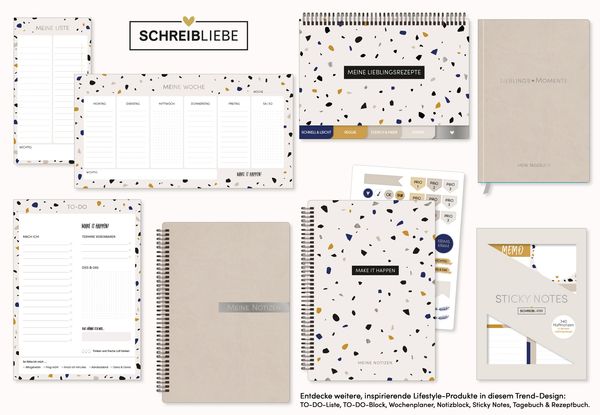 Produktbild: TO-DO Block "Terrazzo Time"