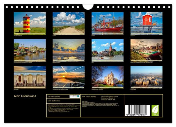 Produktbild: Mein Ostfriesland (Wandkalender 2026 DIN A4 quer), CALVENDO Monatskalender