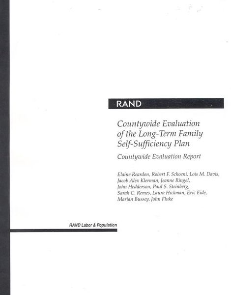 Produktbild: Countywide Evaluation of the Long-Term Family Self-Sufficiency Plan