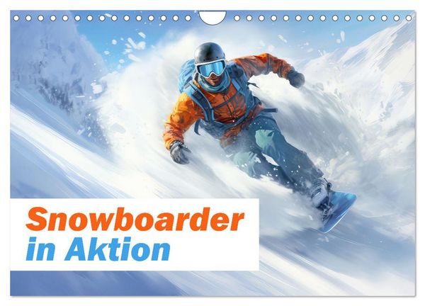 Snowboarder in Aktion (Wandkalender 2026 DIN A4 quer), CALVENDO Monatskalender