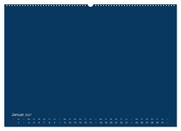 Produktbild: Bastelkalender - Dunkelblau (Wandkalender 2027 DIN A2 quer), CALVENDO Monatskalender
