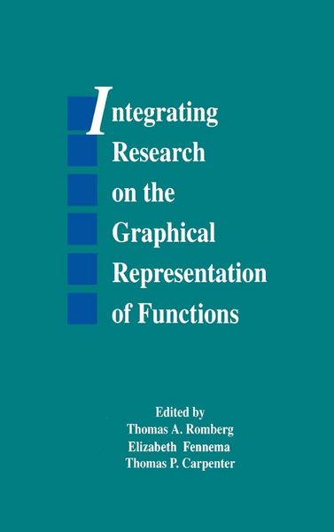 Produktbild: Integrating Research on the Graphical Representation of Functions