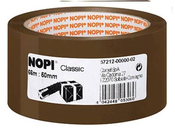 Packband Nopi 66mx50mm braun PP