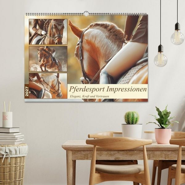 Produktbild: Pferdesport Impressionen. Eleganz, Kraft und Vertrauen (Wandkalender 2027 DIN A2 quer), CALVENDO Monatskalender