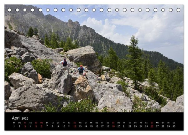 Produktbild: Die Dolomiten &ndash; Wanderparadies in S&uuml;dtirol (Tischkalender 2026 DIN A5 quer), CALVENDO Monatskalender