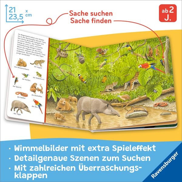 Produktbild: Mein Sachen suchen Wimmelbuch: Tiere und ihre Kinder