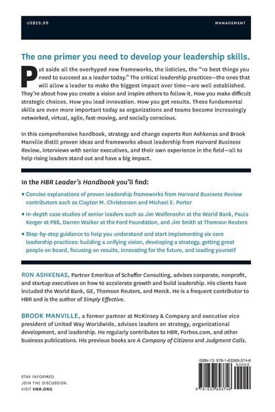 Produktbild: The Harvard Business Review Leader's Handbook