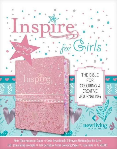 Produktbild: Inspire Bible for Girls NLT (Leatherlike, Pink)