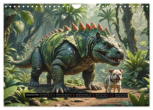 Produktbild: Tiere - damals und heute (Wandkalender 2026 DIN A4 quer), CALVENDO Monatskalender