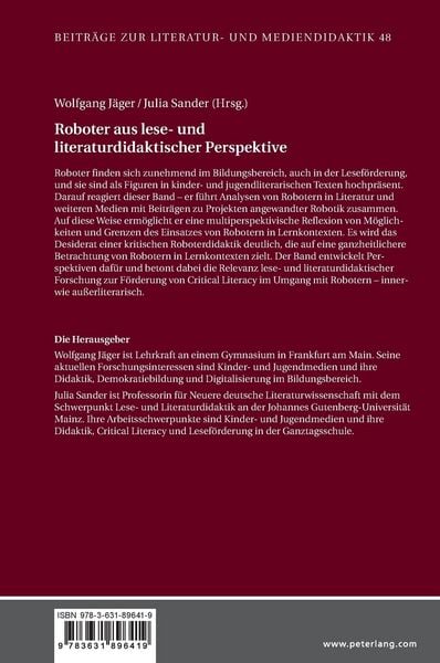 Produktbild: Roboter aus lese- und literaturdidaktischer Perspektive
