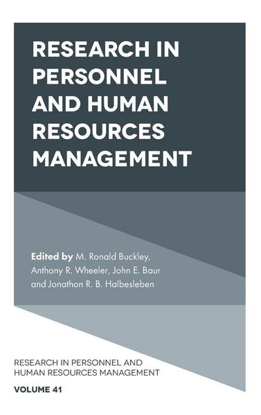 Produktbild: Research in Personnel and Human Resources Management