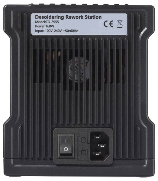 Produktbild: TOOLCRAFT TC-8955 Entl&ouml;tstation digital 150W 300 - 480&deg;C inkl. Entl&ouml;tsaugpumpe