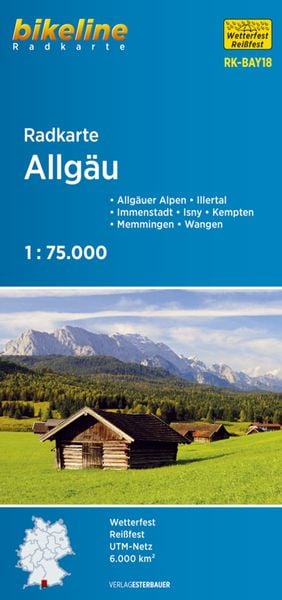 Produktbild: Radkarte Allgäu (RK-BAY18) 1:75.000