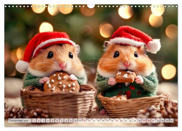 Produktbild: Hamster auf Reisen (Wandkalender 2026 DIN A3 quer), CALVENDO Monatskalender