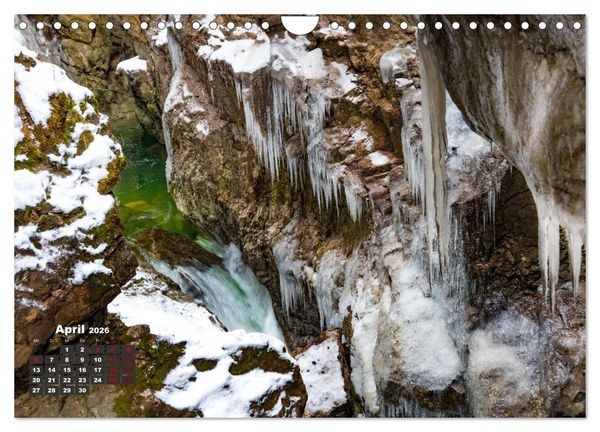 Produktbild: Winterzauber in der Breitachklamm bei Oberstdorf (Wandkalender 2026 DIN A4 quer), CALVENDO Monatskalender