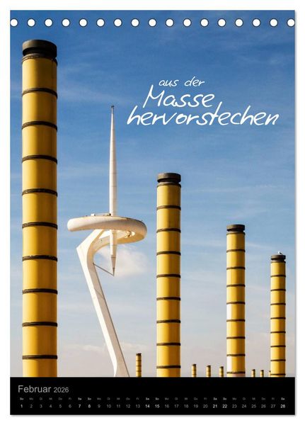 Produktbild: Motivationskalender 2026 (Tischkalender 2026 DIN A5 hoch), CALVENDO Monatskalender