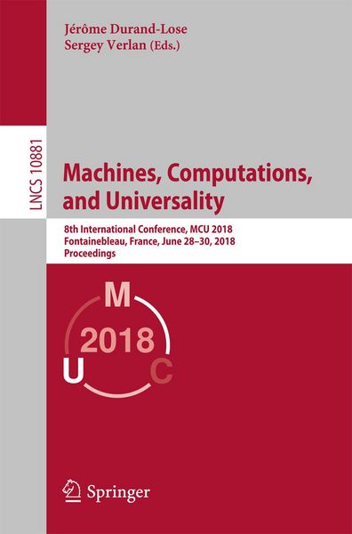 Produktbild: Machines, Computations, and Universality