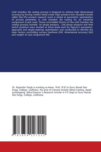 Produktbild: Effect of pressure on casting properties in cold chamber die casting