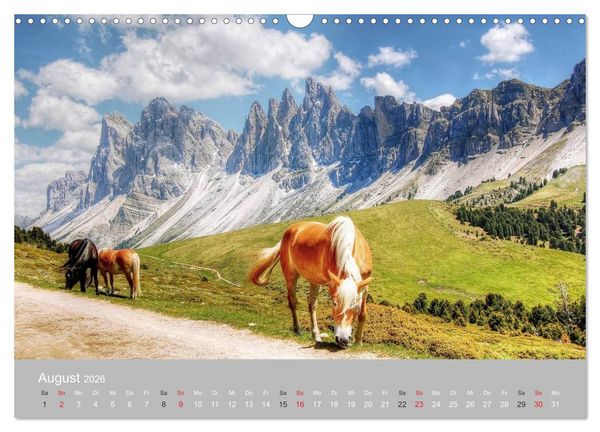 Produktbild: Giganten der Dolomiten - Die Dreitausender (Wandkalender 2026 DIN A3 quer), CALVENDO Monatskalender