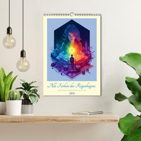 Produktbild: Alle Farben des Regenbogens (Wandkalender 2026 DIN A3 hoch), CALVENDO Monatskalender