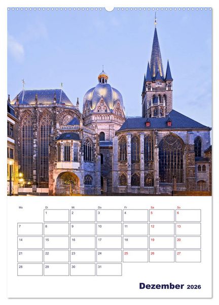 Produktbild: Zauberhaftes Aachen (hochwertiger Premium Wandkalender 2026 DIN A2 hoch), Kunstdruck in Hochglanz