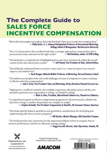 Produktbild: The Complete Guide to Sales Force Incentive Compensation
