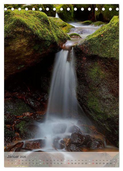 Produktbild: Alles im Fluss - Schwarzwaldwasser (Tischkalender 2026 DIN A5 hoch), CALVENDO Monatskalender