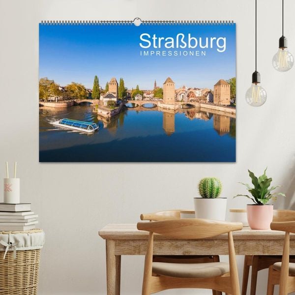Produktbild: Stra&szlig;burg Impressionen (Wandkalender 2026 DIN A2 quer), CALVENDO Monatskalender