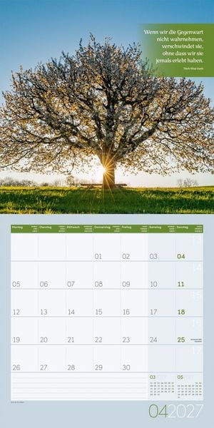 Produktbild: Momente f&uuml;r Dich Kalender 2027 - 30x30 - Art12
