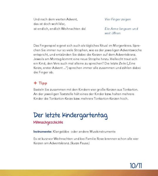 Produktbild: Advent und Weihnachten feiern in der Kita, m. Audio-CD