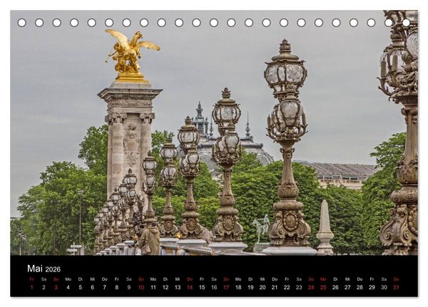 Produktbild: Paris (Tischkalender 2026 DIN A5 quer), CALVENDO Monatskalender