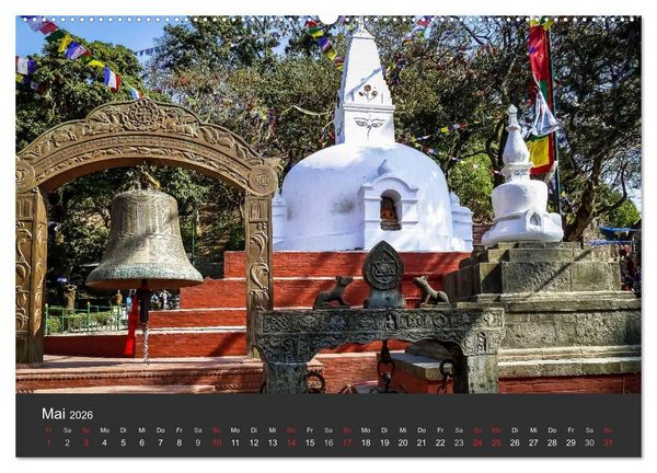 Produktbild: Nepal 2026 - Dem Himmel so nah (hochwertiger Premium Wandkalender 2026 DIN A2 quer), Kunstdruck in Hochglanz