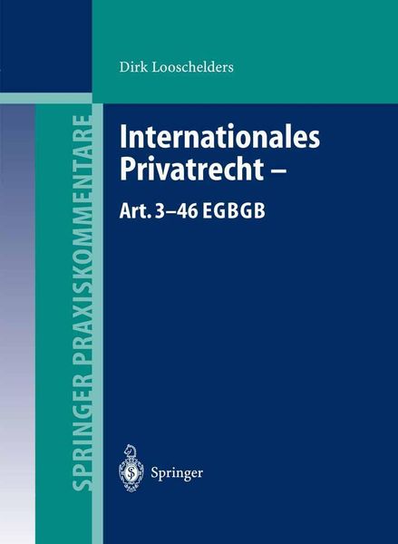 Produktbild: Internationales Privatrecht - Art. 3-46 EGBGB