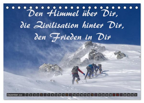 Produktbild: Sport Spruchkalender (Tischkalender 2026 DIN A5 quer), CALVENDO Monatskalender
