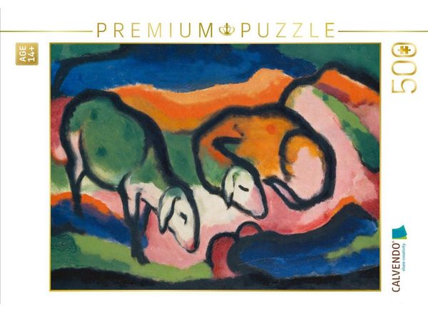 CALVENDO Puzzle Franz Marc. Schafe, 1912 | 500 Teile Lege-Größe 48 × 36 cm Foto-Puzzle für Erwachsene