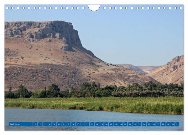 Produktbild: See Genezareth und Jordan-Fluss. Orte der Bibel (Wandkalender 2026 DIN A4 quer), CALVENDO Monatskalender