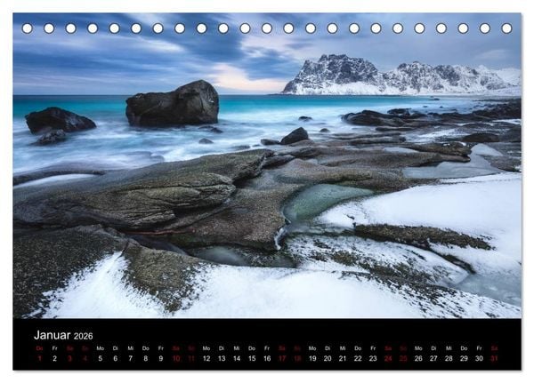 Produktbild: Lofoten - Inseln im Nordmeer (Tischkalender 2026 DIN A5 quer), CALVENDO Monatskalender