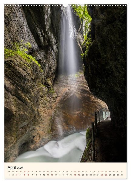 Produktbild: Partnachklamm (hochwertiger Premium Wandkalender 2026 DIN A2 hoch), Kunstdruck in Hochglanz