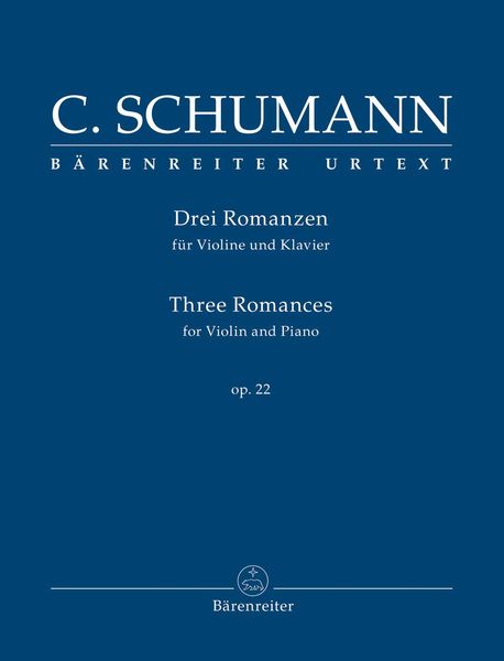 Produktbild: Drei Romanzen f&uuml;r Violine und Klavier op. 22