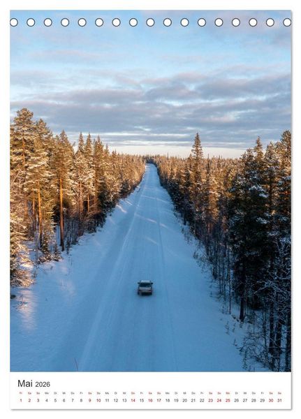 Produktbild: Winter in Lappland - Bezaubernde Sch&ouml;nheit (Tischkalender 2026 DIN A5 hoch), CALVENDO Monatskalender