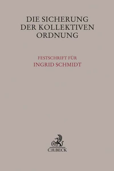 Produktbild: Die Sicherung der kollektiven Ordnung